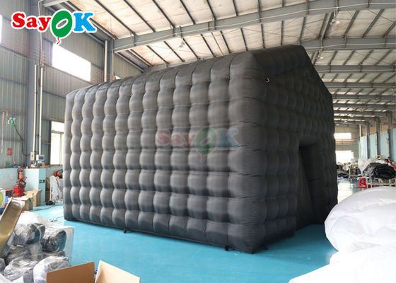 কালো এলইডি মিউজিক বার মোবাইল নাইট ক্লাব তাঁবু বাণিজ্যিক inflatable নাইট ক্লাব সঙ্গে ডিস্কো হালকা inflatable নাইট ক্লাব জন্য Ren