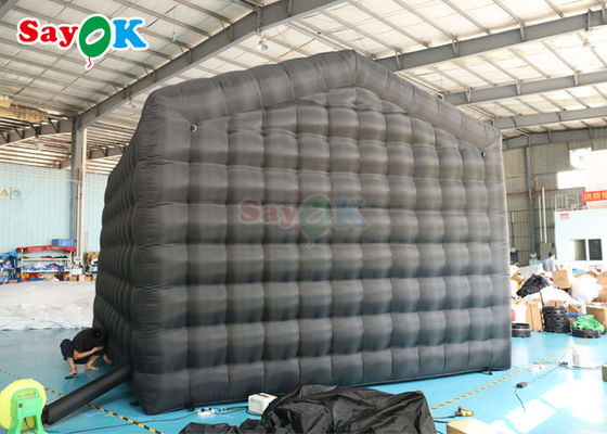 কালো এলইডি মিউজিক বার মোবাইল নাইট ক্লাব তাঁবু বাণিজ্যিক inflatable নাইট ক্লাব সঙ্গে ডিস্কো হালকা inflatable নাইট ক্লাব জন্য Ren