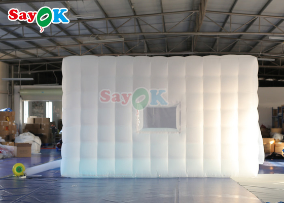 PVC স্বয়ংক্রিয় Inflatable লন তাঁবু নাইটক্লাব Inflatable ঘনক্ষেত্র পার্টি তাঁবু