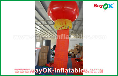 নাইলন কাপড় Inflatable আলোর অলংকরণ Red Inflatable ল্যান্টার্ন Glim Scaldfish