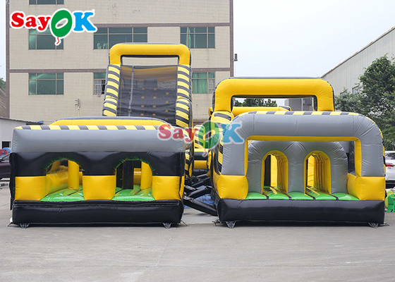 আউটডোর মজার inflatable বাধা কোর্স ডিজিটাল প্রিন্টিং ব্লো আপ বাধা গেম