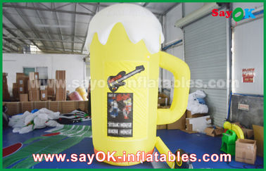 জায়ফল কাস্টম Inflatable বিয়ার বোতল কাপ সিই / UL ঝলকানি অক্সফোর্ড কাপড় সঙ্গে