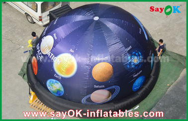 জলরোধী পূর্ণ মুদ্রণ মোবাইল প্লেনেটরিয়াম Inflatable গম্বুজ তাম্বু স্টার সঙ্গে
