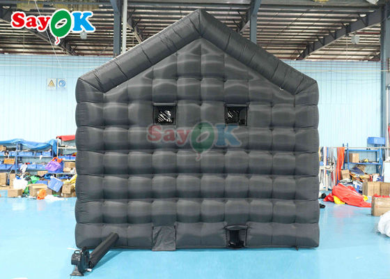 ব্ল্যাক পার্টি ইনফ্ল্যাটেবল কিউব টেন্ট ইনফ্ল্যাটেবল নাইটক্লাব ডিস্কো এবং লেজার লাইট সঙ্গে ইনফ্ল্যাটেবল নাইটক্লাব ভাড়া জন্য