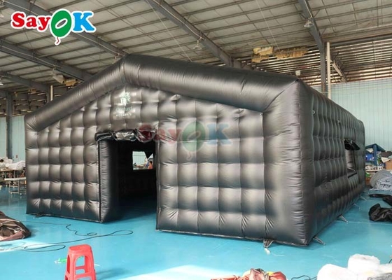 32.8FT বিশাল inflatable বায়ু তাঁবু কালো পোর্টেবল ডিস্কো মোবাইল নাইট ক্লাব inflatable পার্টি তাঁবু