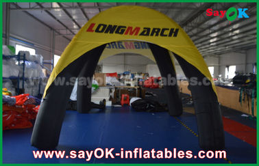 Go Outdoors Air Tent Logo প্রিন্টেড 4 Legs Inflatable Air Tent Spider Dome Tent with PVC Material