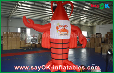 বিজ্ঞাপনের জন্য বড় লাল inflatable লবস্টার / দৈত্য কৃত্রিম লবস্টার মডেল