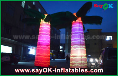 কাস্টম হোয়াইট লেদ ট্রি Inflatable আলো সজ্জা বায়ু ব্লোয়ার SGS সার্টিফিকেট সঙ্গে