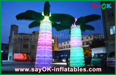 কাস্টম হোয়াইট লেদ ট্রি Inflatable আলো সজ্জা বায়ু ব্লোয়ার SGS সার্টিফিকেট সঙ্গে