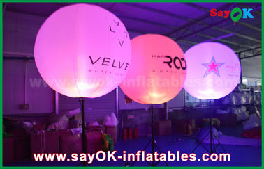 বিজ্ঞাপন / প্রচার জন্য 1.5 মি স্ট্যান্ড বলুন Inflatable আলোর অলংকরণ
