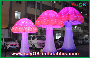 190 টি নাইলন রেড 2 - 5 এম বিজ্ঞাপন বিজ্ঞাপনের জন্য মাশরুম Inflatable LED হাল্কা