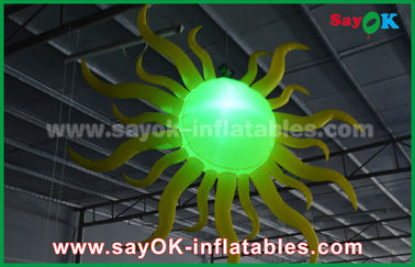 ফায়ার - প্রমাণ Inflatable আলো সজ্জা, নাইলন কাপড় LED আলোর বল