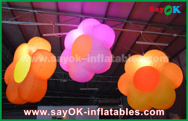 অক্সফোর্ড কাপড় Inflatable আলোর অলংকরণ / আলোর জন্য Inflatable ফুল ক্লাব বার, পার্টি জন্য