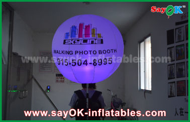 0.8 মি ব্যাসার্ধ অক্সফোর্ড কাপড় Inflatable আলোর অলংকরণ, Inflatable ব্যাকপ্যাক