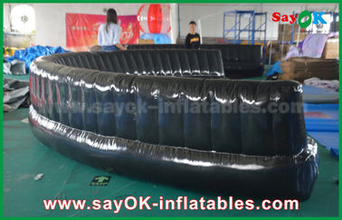ইকো-বন্ধুত্বপূর্ণ কাস্টম Inflatable পণ্য 6 - 10m কালো Hermetically সিল 0.6 মিমি পিভিসি Inflatable পালঙ্ক