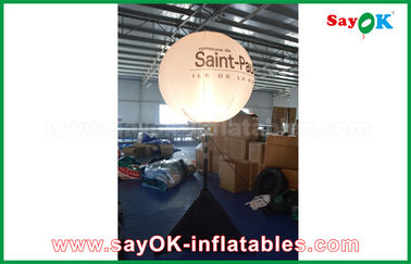 190 টি নাইলন কাপড় 1.5 মি DIA বিজ্ঞাপন Inflatable আলোর অলংকরণ ত্রিপা সঙ্গে বালুচর স্ট্যান্ড