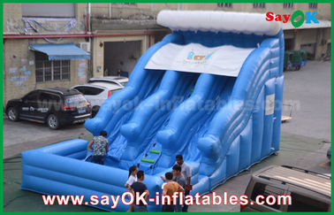 দৈত্য inflatable স্লাইড বড় অ্যান্টি-ইউভি 0.55 পিভিসি টারপোলিন ভিজা শুকনো inflatable বাউন্সার স্লাইড