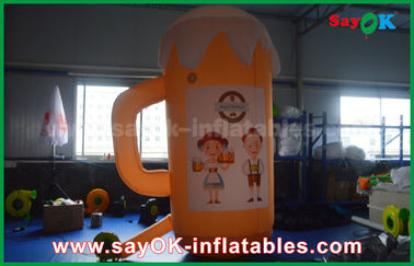 কমলা কাস্টম Inflatable পণ্য / প্রচারমূলক কাপ এবং প্রচার / পার্টি জন্য বিয়ার