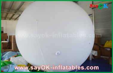 বহিরঙ্গন বিজ্ঞাপন জন্য দৈত্য 2m DIA পিভিসি হোয়াইট Inflatable হিলিয়াম বেলুন
