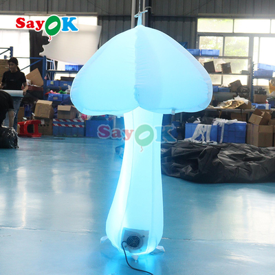 3.2 ফুট বিজ্ঞাপন inflatable সজ্জা বাস্তবসম্মত inflatable মাশরুম / inflatable হালকা মাশরুম