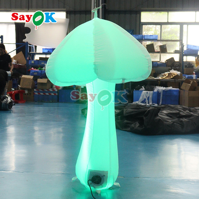 3.2 ফুট বিজ্ঞাপন inflatable সজ্জা বাস্তবসম্মত inflatable মাশরুম / inflatable হালকা মাশরুম