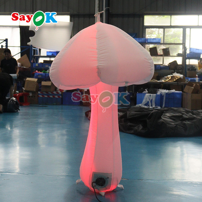 3.2 ফুট বিজ্ঞাপন inflatable সজ্জা বাস্তবসম্মত inflatable মাশরুম / inflatable হালকা মাশরুম