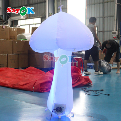 3.2 ফুট বিজ্ঞাপন inflatable সজ্জা বাস্তবসম্মত inflatable মাশরুম / inflatable হালকা মাশরুম
