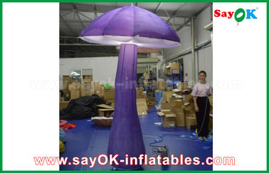 ছুটির দিন / পর্যায় জন্য 2M রক্তবর্ণ Inflatable মাশরুম আলোর অলংকরণ