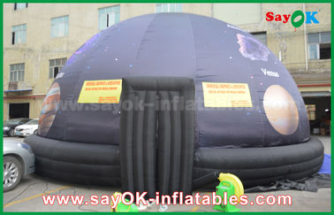 6m 210 ডি অক্সফোর্ড কাপড় পূর্ণ মুদ্রণ সঙ্গে সিনেমা জন্য পোর্টেবল Inflatable প্ল্যানেটরেম গুম্বজ