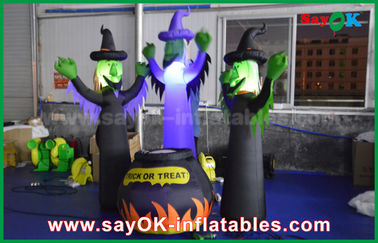 হ্যালোইন জন্য LED আলোর সঙ্গে 210D অক্সফোর্ড কাপড় Inflatable ভয়ের ভুত এবং ম্যাজিক জার