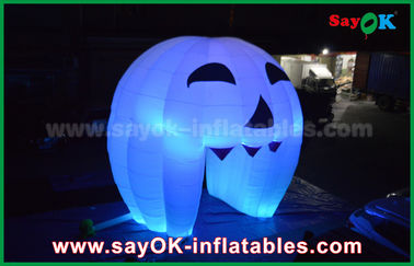 চতুর Inflatable হলিডে সজ্জা আলোর ছায়া গোছা / বড় Inflatable কুমড়ো