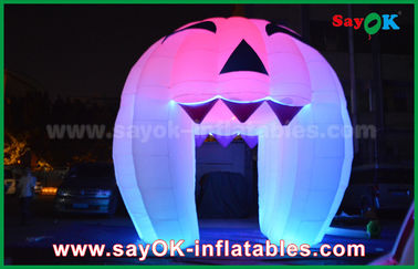 চতুর Inflatable হলিডে সজ্জা আলোর ছায়া গোছা / বড় Inflatable কুমড়ো