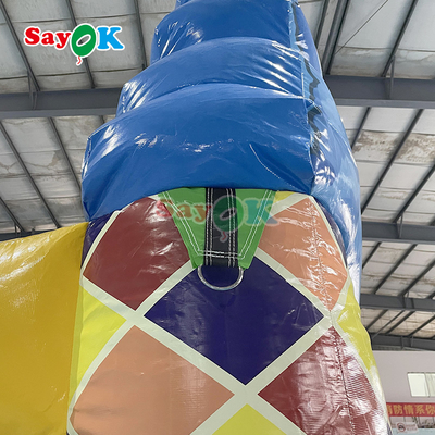 কাস্টমাইজড ইনফ্ল্যাটেবল বাউন্সার স্লাইড 6X6X4.3MH মুদ্রণযোগ্য পিভিসি