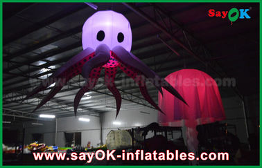 পার্টি এবং বিবাহের জন্য পরিবর্তনযোগ্য রঙ LED Inflatable পর্যায় অক্টোপাস
