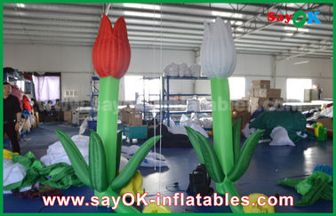 অক্সফোর্ড কাপড় কাস্টম Inflatable পণ্য, পর্যায় সজ্জা জন্য LED Inflatable ডাবল ফুল