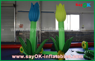অক্সফোর্ড কাপড় কাস্টম Inflatable পণ্য, পর্যায় সজ্জা জন্য LED Inflatable ডাবল ফুল