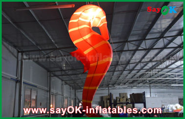 সিই Inflatable আলো সজ্জা, এক্সপ্লিশন জন্য কাস্টম Inflatable লাল সমুদ্রের ঘোড়া