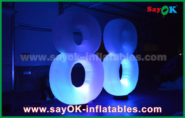 জেলিফিশ প্রকার Inflatable আলোর অলংকরণ LED হাল্কা নাম্বার 8 8 দেখানো জন্য