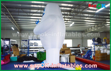 6m হাই হোয়াইট Inflated কার্টুন মডেল, ইভেন্ট জন্য আকার Inflatable ক্যারেক্টার কাস্টমাইজ করুন