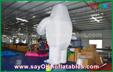 6m হাই হোয়াইট Inflated কার্টুন মডেল, ইভেন্ট জন্য আকার Inflatable ক্যারেক্টার কাস্টমাইজ করুন