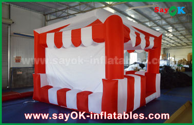 শিশুদের জন্য লাল এবং সাদা 210 ডি অক্সফোর্ড কাপড় Inflatable বাউন্স