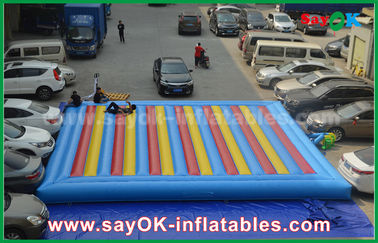 0.55 মিমি পিভিসি Inflatable মাদুর বাউন্সার শিশুদের জন্য ক্রীড়া গেম বাজানো