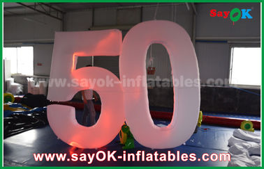 ইভেন্ট উপকারিতা জন্য LED আলো সঙ্গে কাস্টমাইজড Inflatable সংখ্যা