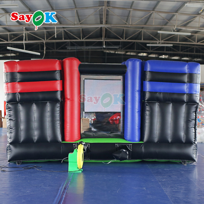 বাণিজ্যিক inflatable কম্বো স্লাইড ডাবল inflatable বাউন্স হাউস আউটডোর জন্য দৈত্য inflatable স্লাইড