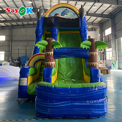 পাইকারি কার্টুন inflatable ট্রাম্পোলিন স্লাইড বিশাল inflatable বাউন্সার স্লাইড বড় প্রাপ্তবয়স্ক inflatable পুল সঙ্গে জল স্লাইড