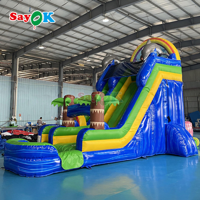 পাইকারি কার্টুন inflatable ট্রাম্পোলিন স্লাইড বিশাল inflatable বাউন্সার স্লাইড বড় প্রাপ্তবয়স্ক inflatable পুল সঙ্গে জল স্লাইড