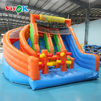 বিশাল inflatable স্লাইড পিভিসি inflatable শুকনো ডাবল স্লাইড বাণিজ্যিক inflatable স্লাইড বাউন্স বাড়ি ভাড়া