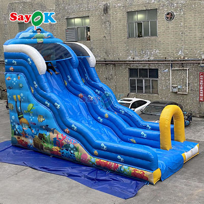 বাণিজ্যিক inflatable জল স্লাইড আউটডোর গেমস বড় inflatable স্লাইড সঙ্গে detachable জল স্লাইড বাচ্চাদের জন্য