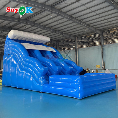 সুইমিং পুল কারখানা সঙ্গে inflatable জল স্লাইড প্রাপ্তবয়স্কদের জন্য কাস্টমাইজড বাণিজ্যিক দৈত্য জল স্লাইড