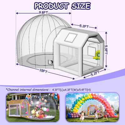 অনন্য বাবল হাউস inflatable পার্টি বাবল বেলুন হাউস শিশুদের জন্য তাঁবু